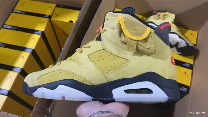 Rep Onekick JORDAN 6 TRAVIS X SCOTT CN1084-300 AIR YELLOW 0511